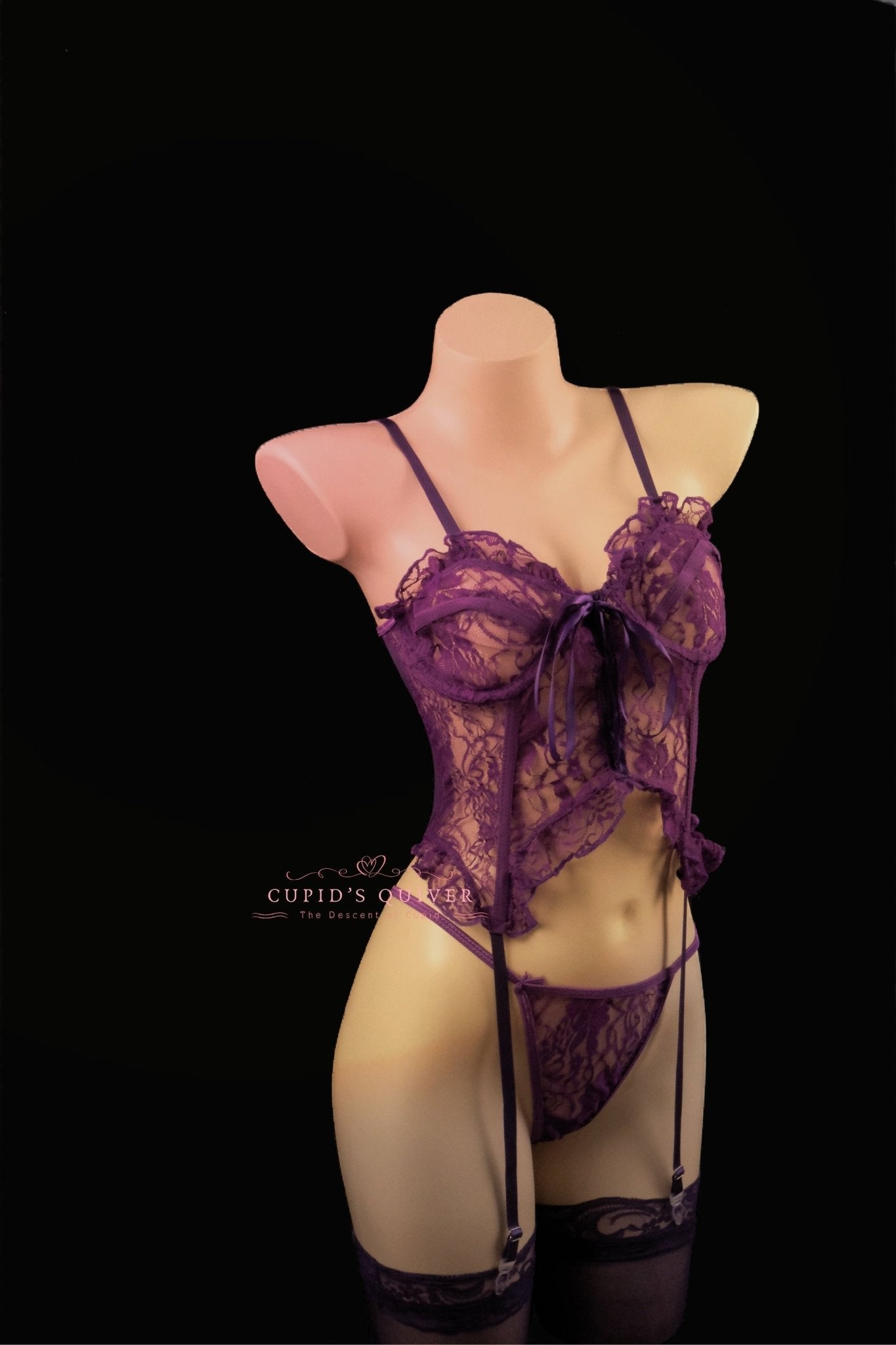 Eclipse Violeta: Elegancia y sensualidad en una lencería morada única - Cupid‘s Quiver