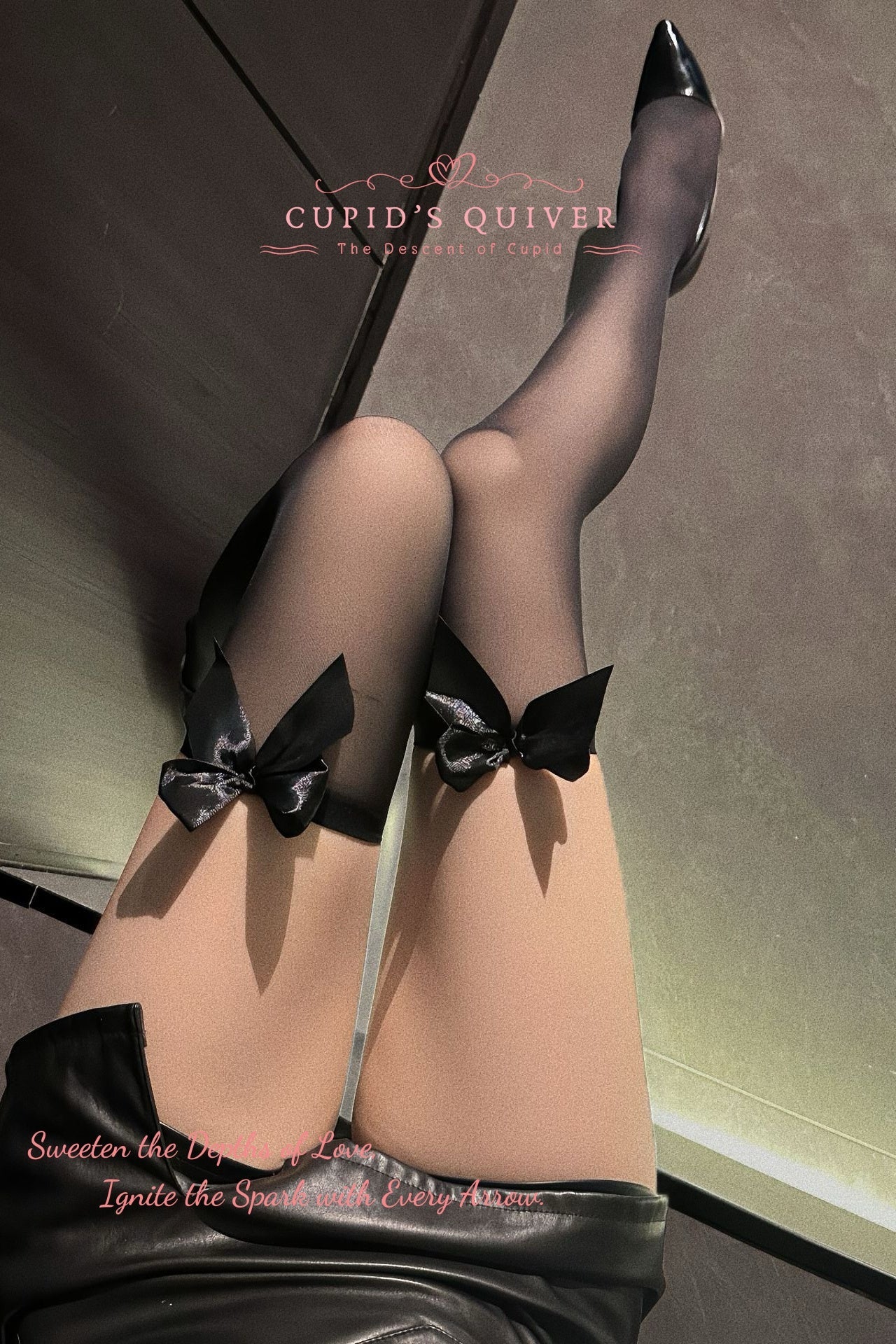Medias de Dulce Encanto - Negro - Cupid‘s Quiver
